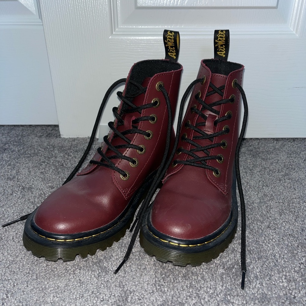 Doc Marten Luana boots in maroon